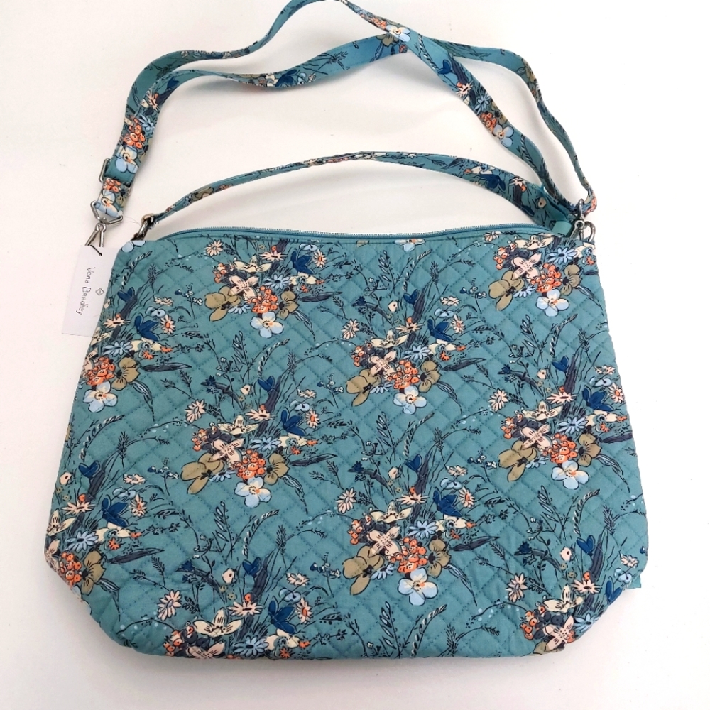 Sunlit Garden Sage Oversized Hobo Bag NWT